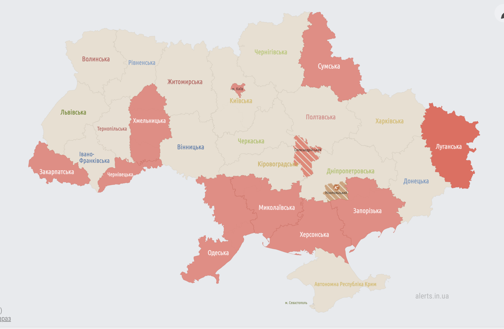 Масштабна повітряна тривога в Україні: що відомо про загрозу, всі деталі